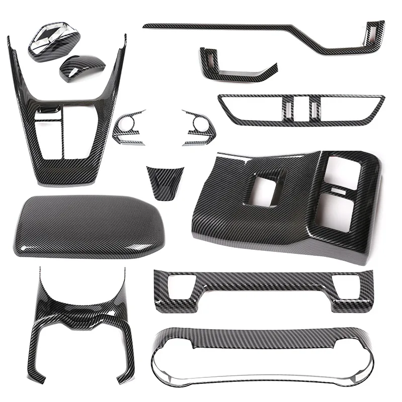for toyota rav4 2020 2025 abs carbon fiber interior kit dashboard console gear shift panel decoration cover trim stickers for toyota rav4 2020 2025 abs carbon fiber interior kit dashboard console gear shift panel decoration cover trim stickers