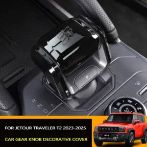 car gear knob decorative cover fit for jetour traveler t2 2025 modified abs auto gear protection cover car interior accessories