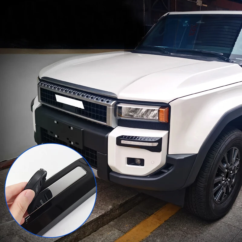 for toyota land cruiser 250 prado lc250 2024 + car exterior front fog bumper light lamp frame foglamp upper cover for toyota land cruiser 250 prado lc250 2024 + car exterior front fog bumper light lamp frame foglamp upper cover