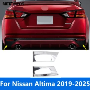 for nissan altima 2019 2020 2021 2022 2023 2024 2025 chrome rear fog light lamp grille cover trim bezel accessories car styling