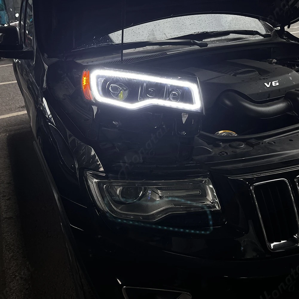car lights for jeep grand cherokee headlights 2014 2020 led projetor head lamp daytime running light automotive car lights for jeep grand cherokee headlights 2014 2020 led projetor head lamp daytime running light automotive