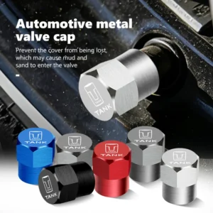 aluminum car tire valve caps cover waterproof dust accessories for tank great wall gwm 500 300 2022 2023