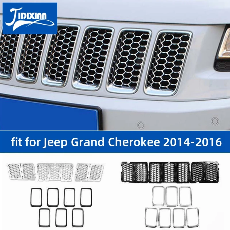jidixian racing grills for jeep grand cherokee 2014 2015 2016 front insert honeycomb grille mesh decoration cover accessories jidixian racing grills for jeep grand cherokee 2014 2015 2016 front insert honeycomb grille mesh decoration cover accessories