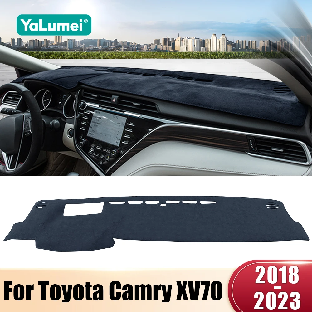 for toyota camry 70 xv70 2018 2019 2020 2021 2022 2023 hybrid car dashboard cover avoid light pad anti uv carpet non slip mats for toyota camry 70 xv70 2018 2019 2020 2021 2022 2023 hybrid car dashboard cover avoid light pad anti uv carpet non slip mats