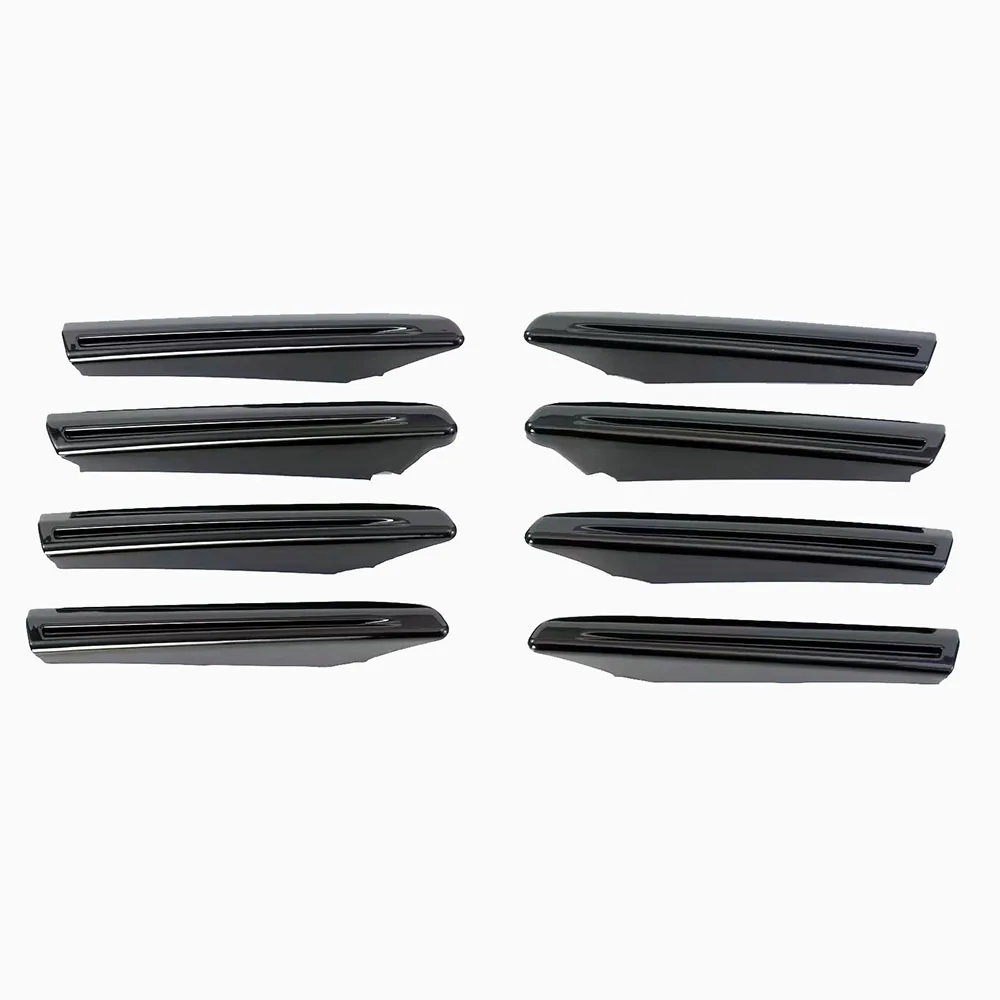 for toyota land cruiser 300 2021 2022 lc300 chrome/bright black/carbon fiber front grille bumper guard styling trim covers 8pcs for toyota land cruiser 300 2021 2022 lc300 chrome/bright black/carbon fiber front grille bumper guard styling trim covers 8pcs