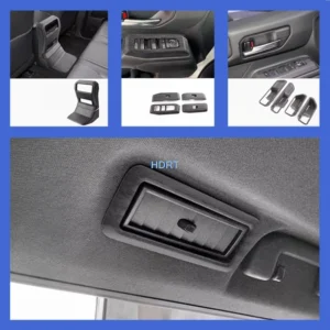 car air vent outlet gear shift head lift switch panel for toyota land cruiser 250 lc250 prado 2024 + peach wood grain interior