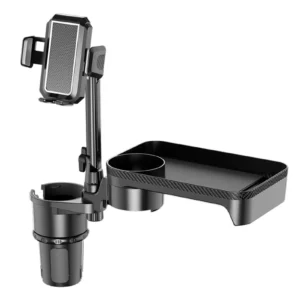 car cup holder multifunctional cup holder expander with 360° rotation tray mobile phone holder adjustable base auto front back s