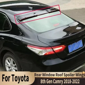 car rear window roof spoiler wings auto parts for toyota 8th gen camry 2018 2019 2020 2021 2022