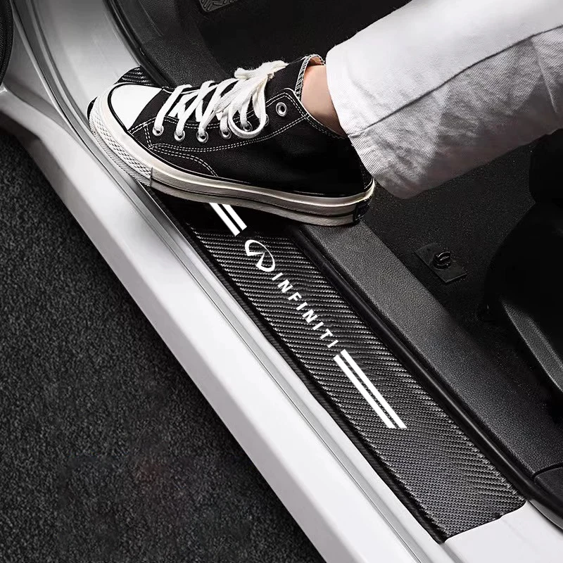for infiniti q50 q30 qx70 fx50s q60 q70 qx80 qx30 ex fx car threshold strip carbon fiber car trunk door sill protection sticker for infiniti q50 q30 qx70 fx50s q60 q70 qx80 qx30 ex fx car threshold strip carbon fiber car trunk door sill protection sticker