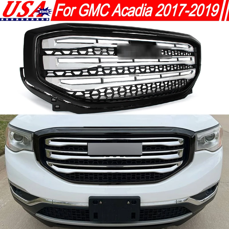 front bumper grille grill assembly for gmc acadia sle slt sl 2017 2018 2019 radiator centre grill mesh black chrome 64kw94v front bumper grille grill assembly for gmc acadia sle slt sl 2017 2018 2019 radiator centre grill mesh black chrome 64kw94v