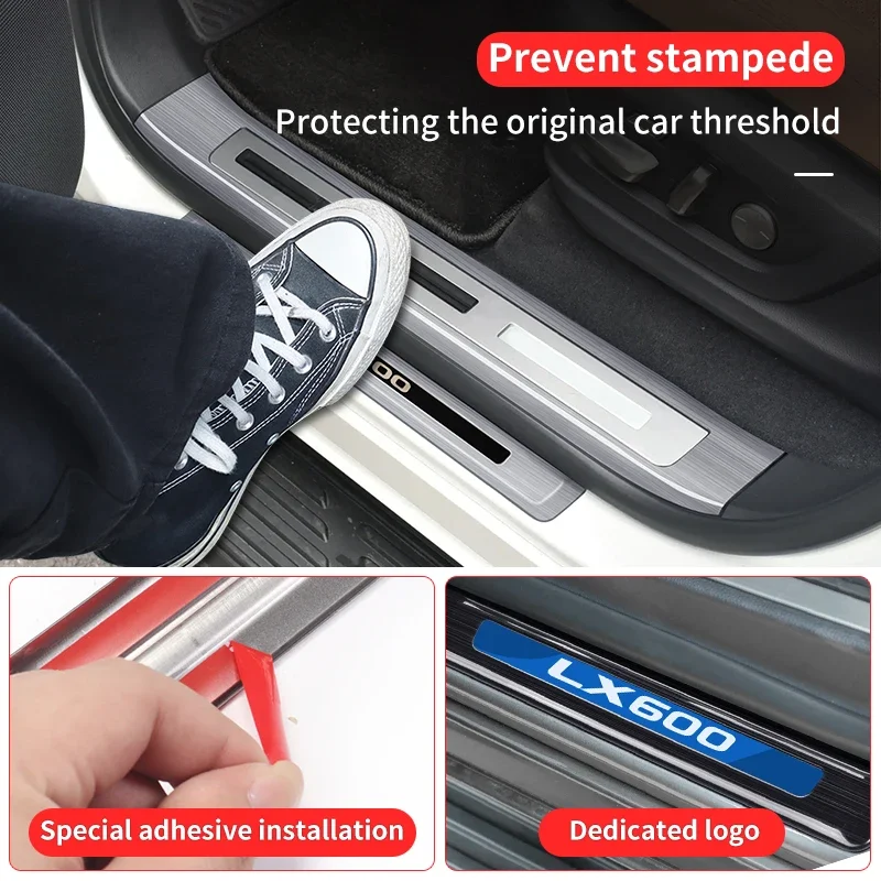 for toyota 2022 2026 lexus lx600 lx700 600 700 stainless steel door sill protector scratch proof interior protection for toyota 2022 2026 lexus lx600 lx700 600 700 stainless steel door sill protector scratch proof interior protection