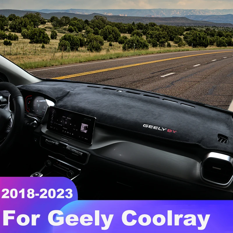 for geely coolray 2018 2019 2020 2021 2022 2023 car dashboard cover avoid light pads sun shade mat anti uv case non slip carpets for geely coolray 2018 2019 2020 2021 2022 2023 car dashboard cover avoid light pads sun shade mat anti uv case non slip carpets