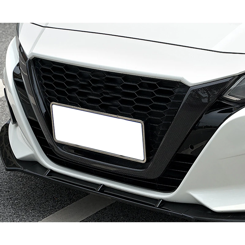 rhyming front grille trim molding outer decor frame strip sticker u center grid 3pcs/set fit for nissan altima 2019 2022 rhyming front grille trim molding outer decor frame strip sticker u center grid 3pcs/set fit for nissan altima 2019 2022