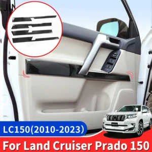 for toyota prado 150 fj150 lc150 2021 2010 2020 interior door decorative highlight strip accessories stainless steel door panel