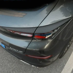for changan uni t 2020 2023 tail light sticker carbon pattern decorative strip unit lamp eyebrow 2pcs