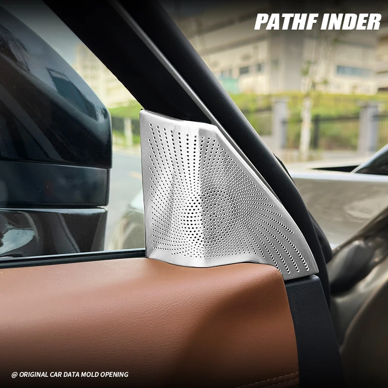 for nissan pathfinder 2024 25 stainless steel a pillar door horn protective cover for nissan pathfinder 2024 25 stainless steel a pillar door horn protective cover