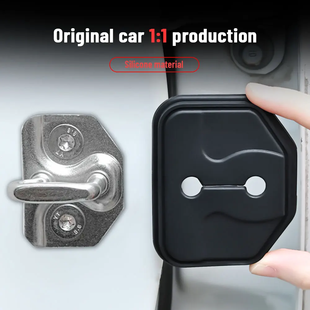 for geely starray atlas 2024 car door shock absorber door lock protector silicone auto door lock latches cover for geely starray atlas 2024 car door shock absorber door lock protector silicone auto door lock latches cover
