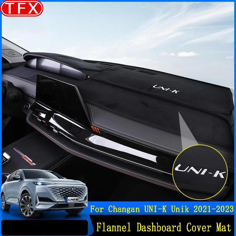 car flannel slip anti uv mat dashboard cover pad dashmat sun shade carpet for changan uni k unik 2021 2022 2023 accessories car flannel slip anti uv mat dashboard cover pad dashmat sun shade carpet for changan uni k unik 2021 2022 2023 accessories