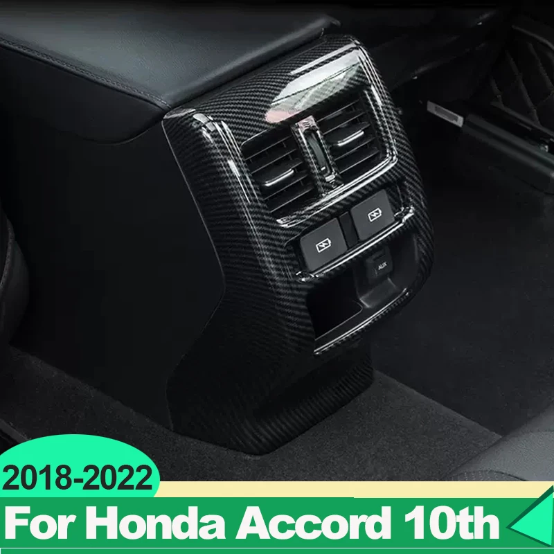 for honda accord x 10th 2018 2019 2020 2021 2022 hybrid car rear armrest box air vent outlet trim cover decoration for honda accord x 10th 2018 2019 2020 2021 2022 hybrid car rear armrest box air vent outlet trim cover decoration