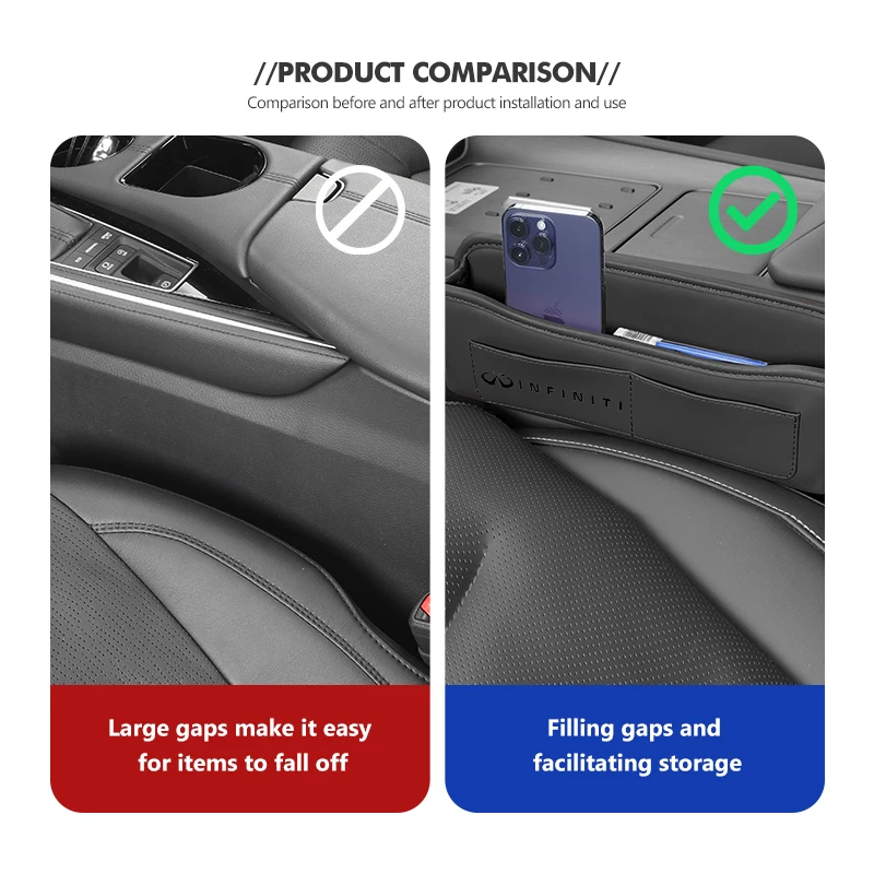 car seat gap box leather stowing tidy interior for infiniti q50 fx35 q30 g37 q70 qx70 g35 q60 qx50 qx60 qx80 jx35 car seat gap box leather stowing tidy interior for infiniti q50 fx35 q30 g37 q70 qx70 g35 q60 qx50 qx60 qx80 jx35