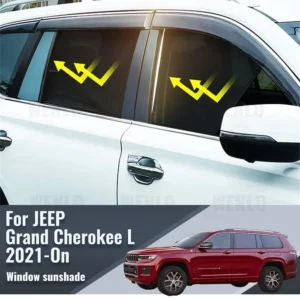 for jeep grand cherokee l wl 2021 2024 magnetic car sunshade front windshield frame curtain rear side window sun shades