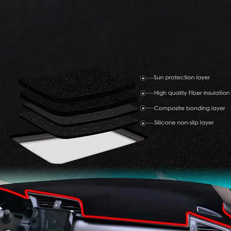 for geely coolray l binyue l 2025 2026 car dashboard cover dash mat sunscreen anti dirty pad interior decoration car for geely coolray l binyue l 2025 2026 car dashboard cover dash mat sunscreen anti dirty pad interior decoration car