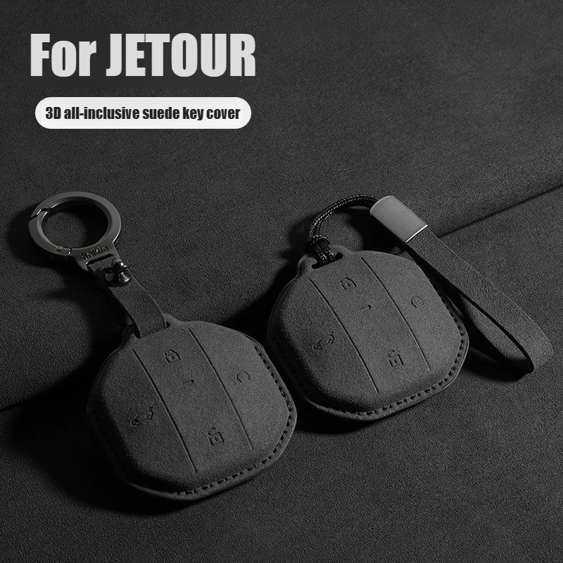 suede car key case for jetour t2 t1 2025 2026 remote cover shell keychain fob accessories anti scratch protective key suede car key case for jetour t2 t1 2025 2026 remote cover shell keychain fob accessories anti scratch protective key