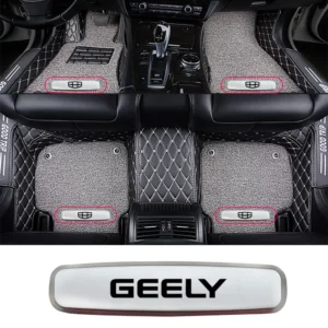 car floor mats metal emblem stickers for geely tugella emgrand atlas pro azkarra coolray gleagle okavago icon gx3 preface binray