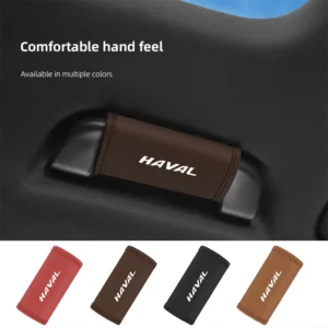 2pc car anti slip pull glove car interior leather handle protector cover for haval h6 jolion h9 f7x f7 dargo h1 h2s m6 h3 h4 h5
