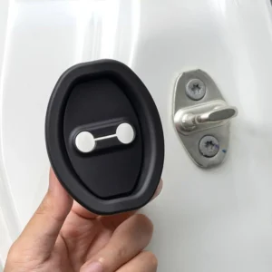 for honda cr v civic accord silica gel black car door lock anti rust cover shock absorbing cushion trim interior car accessories