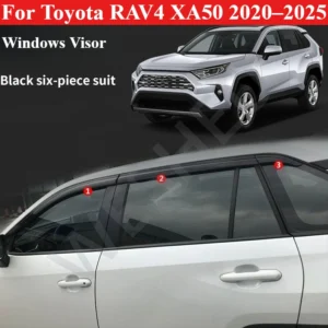 for toyota rav4 xa50 2020–2025 window visor extended version rain guards door window deflectors sun shade exterior accessories