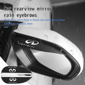 car rearview mirror rain cover auto rear view shield guard for infiniti q30 q50 q60 q70 qx30 qx50 qx60 qx70 qx80 esq ipl fx50