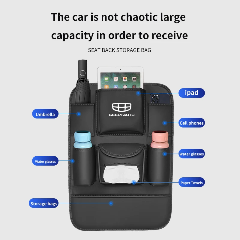 for geely starry car seat organizer back multi pocket storage bag rear anti wear backrest protection anti kick pad for geely starry car seat organizer back multi pocket storage bag rear anti wear backrest protection anti kick pad