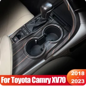 lhd for toyota camry 70 xv70 2018 2023 hybrid accessories car central console gear shift knob panel cover trim