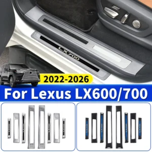 for toyota lexus lx600 lx700 600 700 2022 2026 door sill protector scratch proof stainless steel interior protection accessories