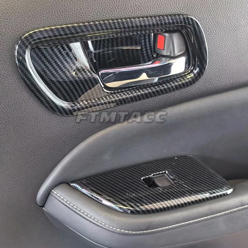 2022 2023 for honda city accessories car inner window door armrest handle frame decoration cover matte carbon red garnish trim 2022 2023 for honda city accessories car inner window door armrest handle frame decoration cover matte carbon red garnish trim