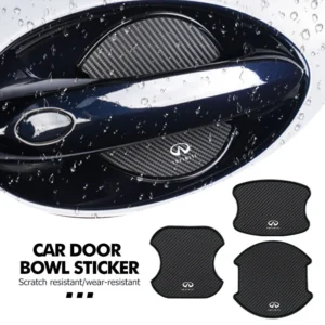 4pcs car door anti scratch threshold sticker handle bowl decals for infiniti q70l qx50 q50 qx30 qx60 qx80 q60 q30 qx70 q70 g37