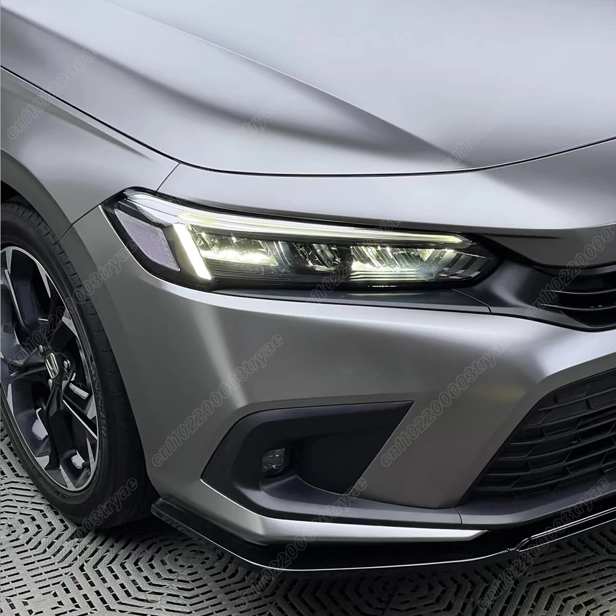 for honda civic 11th gen 2022 2023 2024 front bumper lower grille left and right fog light frame car body modification kit for honda civic 11th gen 2022 2023 2024 front bumper lower grille left and right fog light frame car body modification kit