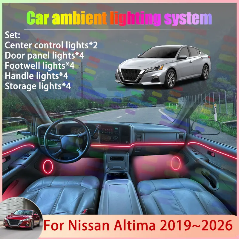 for nissan altima 2019~2026 2020 2021 mk6 6th l34 2/18 in 1 car atmosphere light lamp rgb shade ensemble streamer atmosphere set for nissan altima 2019~2026 2020 2021 mk6 6th l34 2/18 in 1 car atmosphere light lamp rgb shade ensemble streamer atmosphere set