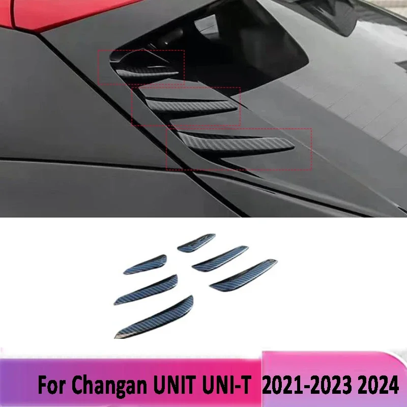 for changan unit uni t 2021 2022 2023 2024 abs carbon fiber rear window spoiler cover trim sequin sticker auto for changan unit uni t 2021 2022 2023 2024 abs carbon fiber rear window spoiler cover trim sequin sticker auto
