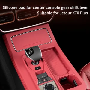for jetour x70 plus silicone center console gear shift panel cover & anti slip cup holder liners car interior tuning accessories