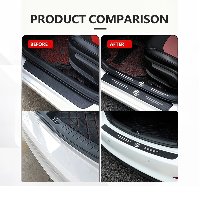 for mg car door threshold strip door sill protector carbon fiber sticker hs ehs 3 5 6 7 gt rx5 zt rx8 for mg car door threshold strip door sill protector carbon fiber sticker hs ehs 3 5 6 7 gt rx5 zt rx8