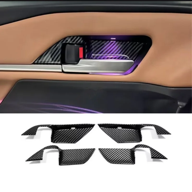 for toyota camry xv80 2024 2025 carbon fiber pattern peach wood grain inner door bowl decorative frame sticker protection interi for toyota camry xv80 2024 2025 carbon fiber pattern peach wood grain inner door bowl decorative frame sticker protection interi