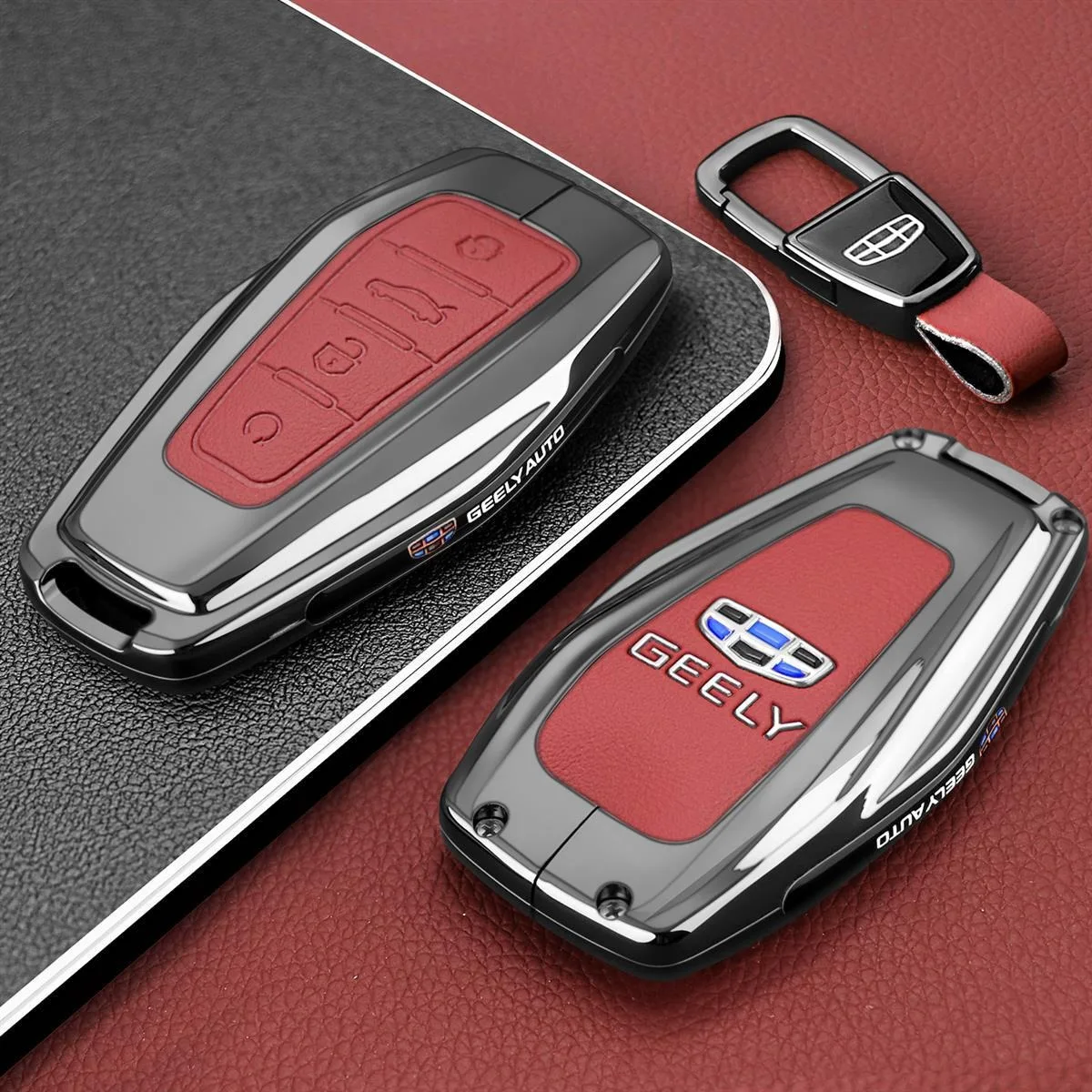 zinc alloy car key case for geely monjaro montero monroe keychain remote protection cover shell housing holder fob accessories zinc alloy car key case for geely monjaro montero monroe keychain remote protection cover shell housing holder fob accessories