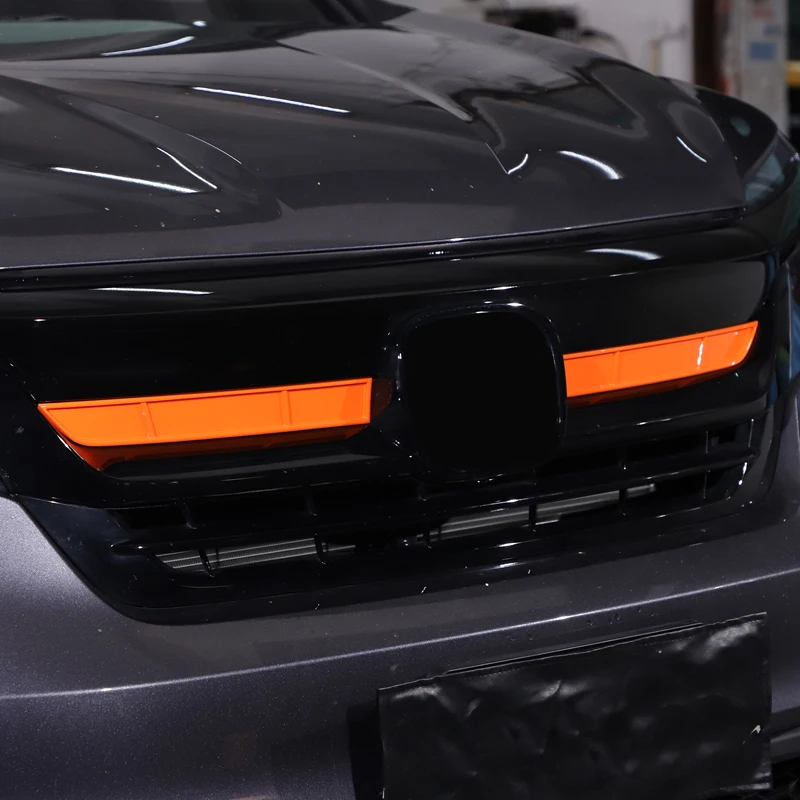 abs red front lower grille moulding cover racing grill middle mesh trim strip frame for honda pilot 2015 2022 car abs red front lower grille moulding cover racing grill middle mesh trim strip frame for honda pilot 2015 2022 car