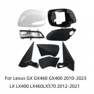for lexus gx gx460 gx400 2010 2023 lx lx400 lx460 lx570 2012 2021rear heated mirror cover glass frame turn signal light bottom