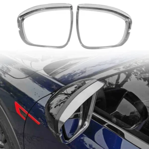 car accessories for nissan pathfinder r53 2021 2024 chrome rearview mirror rain eyebrow sun visor shade cover protector cover