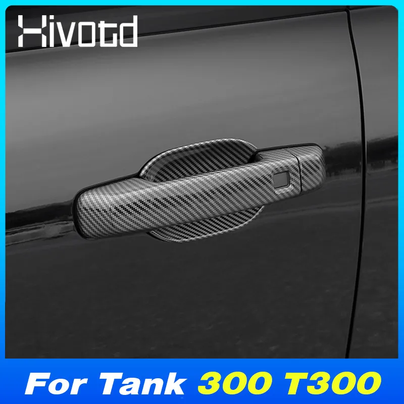 car door handle bowl cover abs chrome decoration frame parts for wey gwm tank 300 t300 2023 2024 exterior accessories styling car door handle bowl cover abs chrome decoration frame parts for wey gwm tank 300 t300 2023 2024 exterior accessories styling