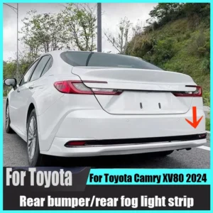 for toyota camry xv80 2024 rear bumper rear fog light decorative protection strip automotive exterior modification