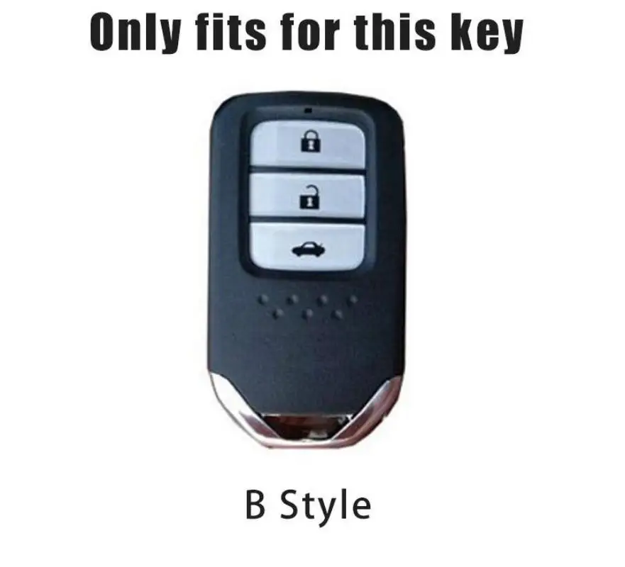 zinc alloy leather car key case cover shell holder for honda vezel city civic jazz brv br v hrv protector keychain zinc alloy leather car key case cover shell holder for honda vezel city civic jazz brv br v hrv protector keychain